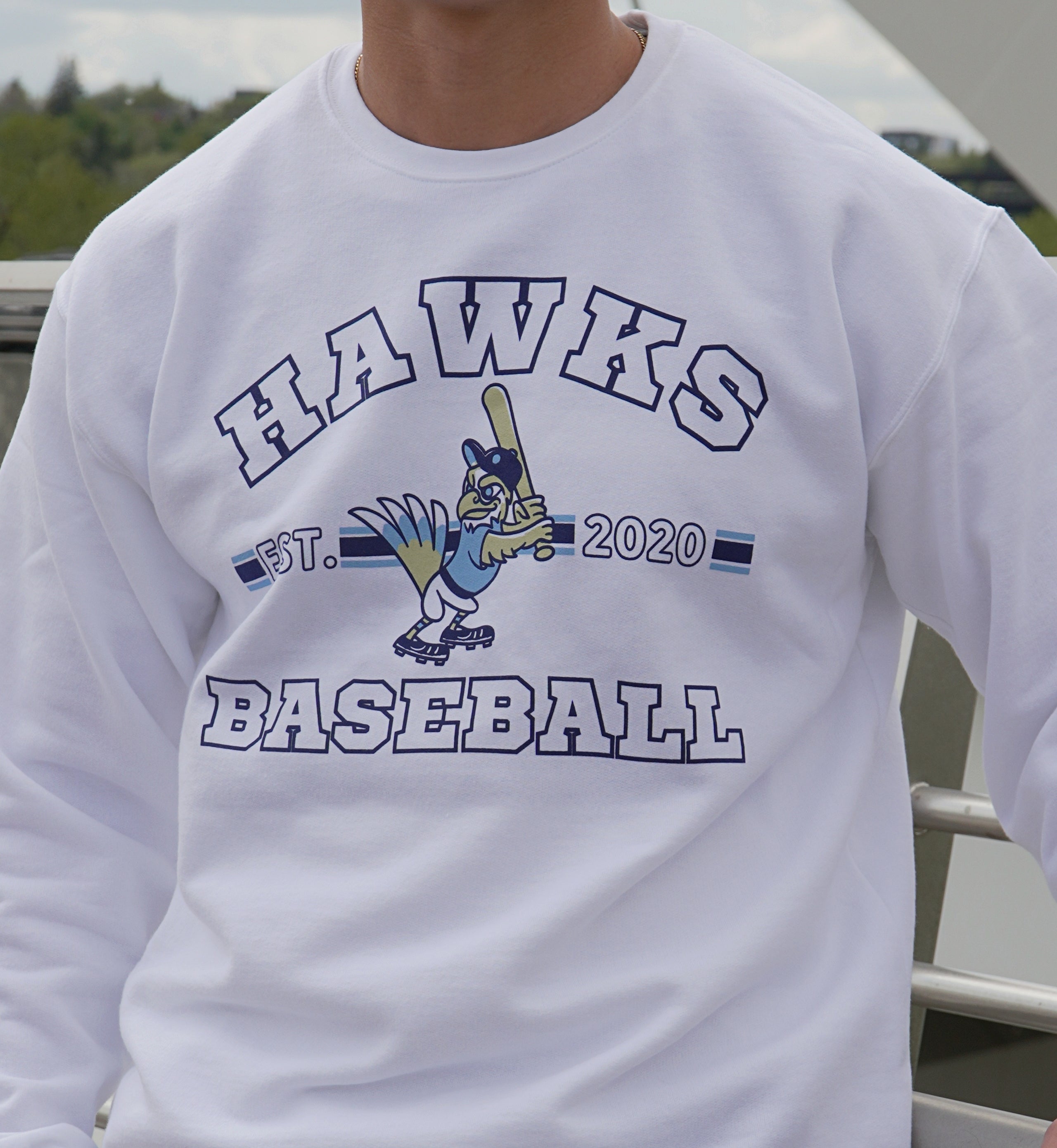 Baseball crewneck store